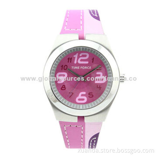 2014 fashion newest design, ladies favorites, stainless steel case, genuine leather strap